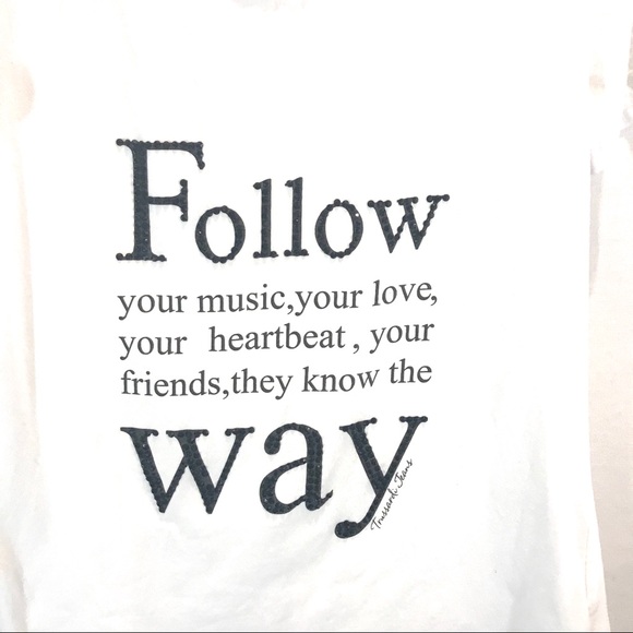 Trussardi Jeans Short Sleeve White Tee Bejeweled - Picture 2 of 7